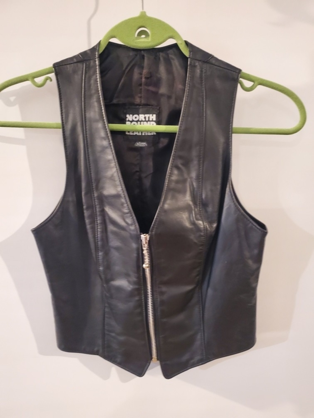 Women's Black Zip Vest